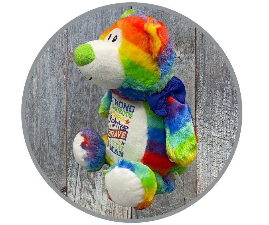 Embroidered Cancer Bear For Boy