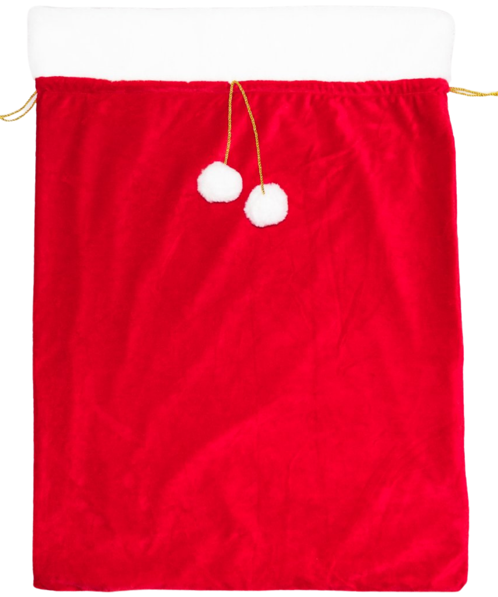 Christmas Sack, Red Plush