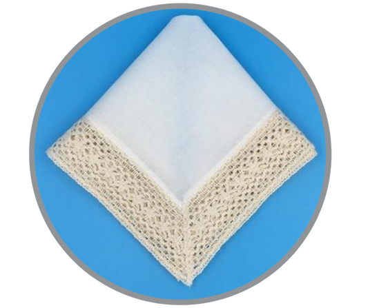 Lillian Crochet Border Handkerchief