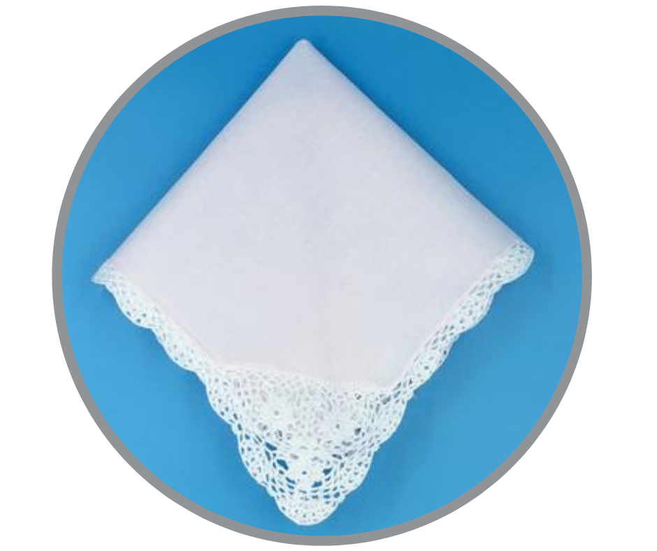 Bonnie Lace Handkerchief, Pink
