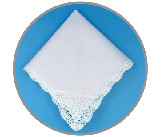 Bonnie Lace Handkerchief, Pink