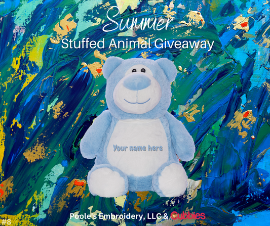 Summer Stuffed Animal Giveaway #8 - Ended 8/12/2023