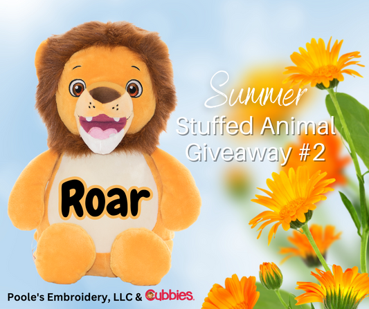 Summer Stuffed Animal Giveaway #2 - Ended 7/1/2023