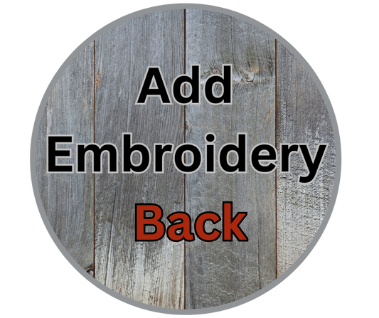 Additional Embroidery - Back
