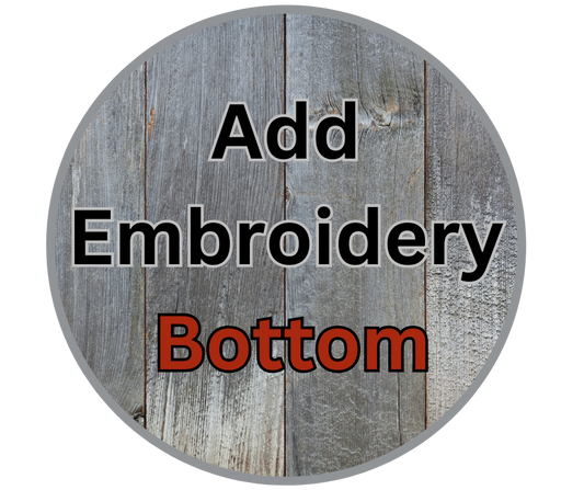 Additional Embroidery - Bottom