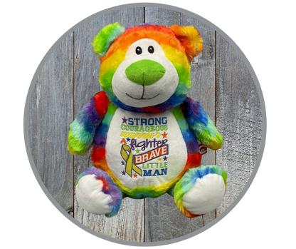 Embroidered Cancer Bear For Boy