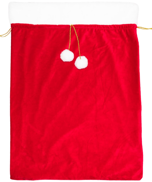 Christmas Sack, Red Plush