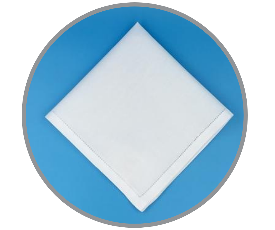 Hemstitched Handkerchief, White