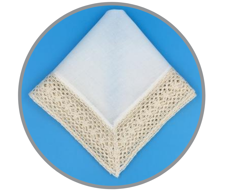 Lillian Crochet Border Handkerchief