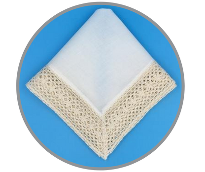 Lillian Crochet Border Handkerchief