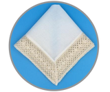 Lillian Crochet Border Handkerchief
