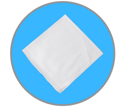 Satin Banded Handkerchief