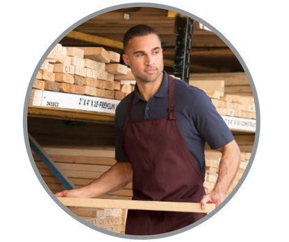 Port Authority® Full-Length Apron with 2 Pockets