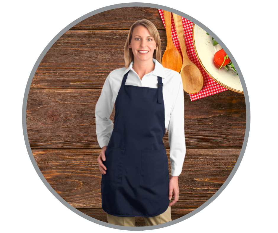 Port Authority® Full-Length Apron with 2 Pockets