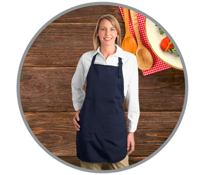 Port Authority® Full-Length Apron with 2 Pockets