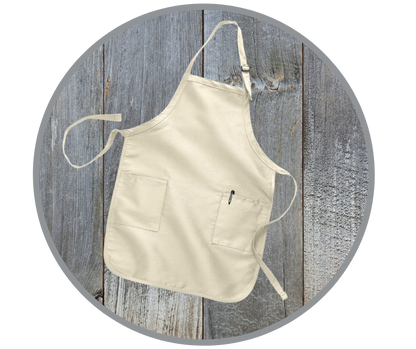 Full Length Apron With 2 Pockets