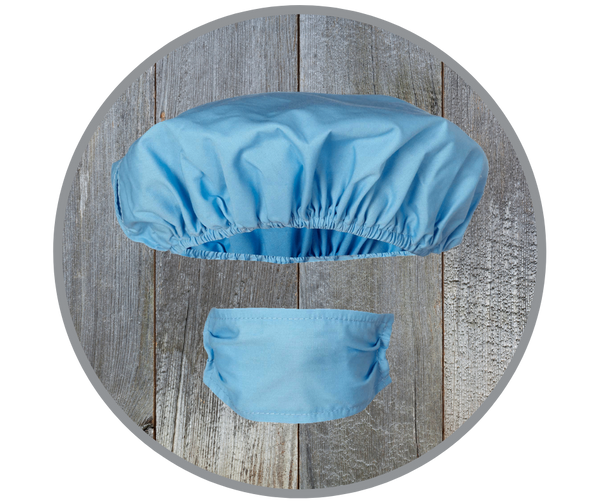 Hospital Hat & Mask Set, Blue