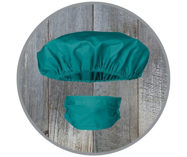 Hospital Hat & Mask Set, Green