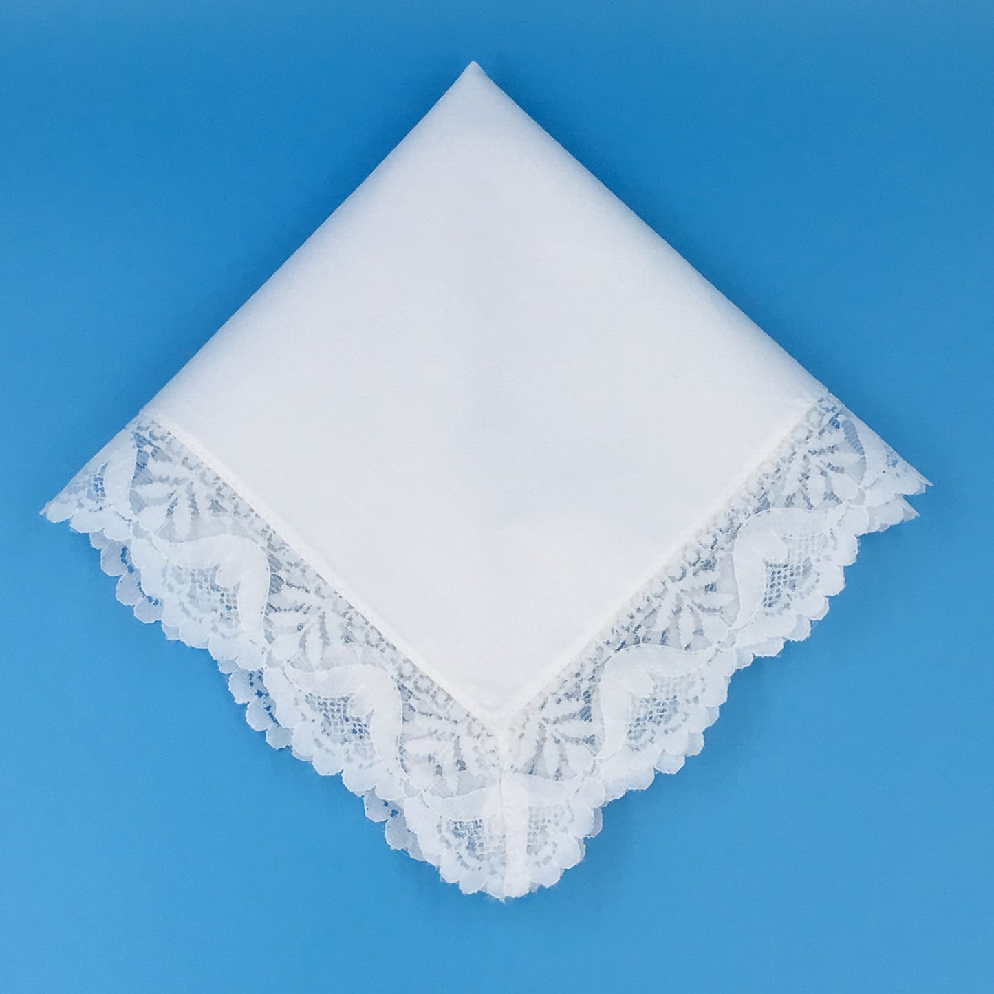 Garden Party White Lace Handkerchief