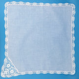 Bonnie Lace Handkerchief, White