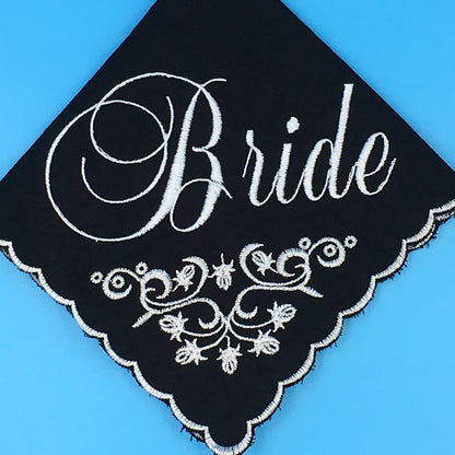 Scalloped Edge Handkerchief, Floral