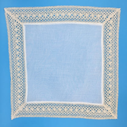 Lillian Crochet Border Handkerchief