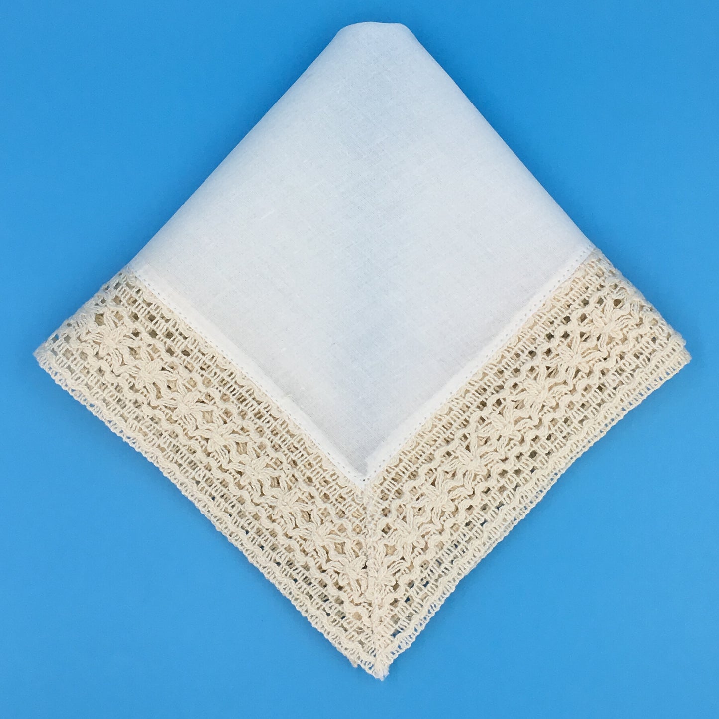 Lillian Crochet Border Handkerchief