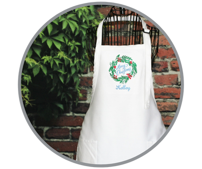 Full Length Apron With 2 Pockets
