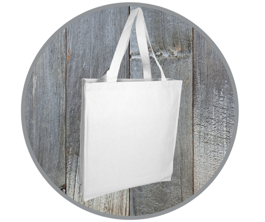 White Canvas Tote Bag