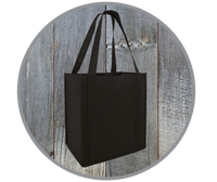 Reusable Grocery Tote Bag With Plastic Bottom