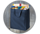 Reusable Grocery Tote Bag With Plastic Bottom
